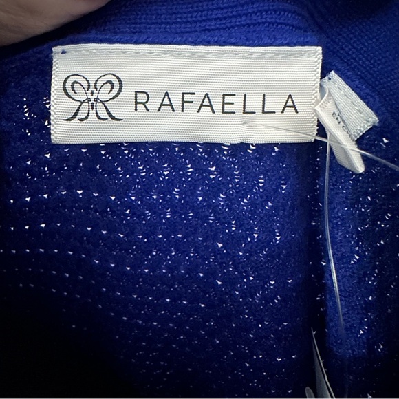 Rafaella Sapphire Blue Tie Front Knit Top | Size M | NWT - Picture 11 of 15